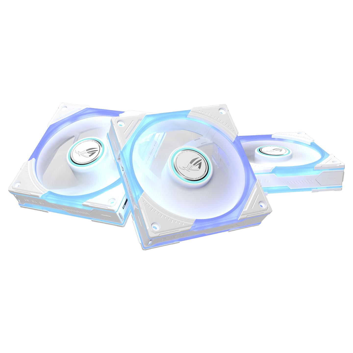 FtohĂ«s pĂ«r KasĂ« ASUS ROG Eurux GR120 / 120mm / 2200 RPM / PWM / ARGB / 3 CopĂ« â BardhĂ« - 3