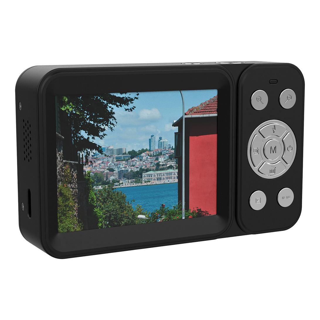 Kamerë Digjitale Rollei Compactline 64 Dual Screen, 64MP, 4K, Zoom 18x, Dual Display - Zezë