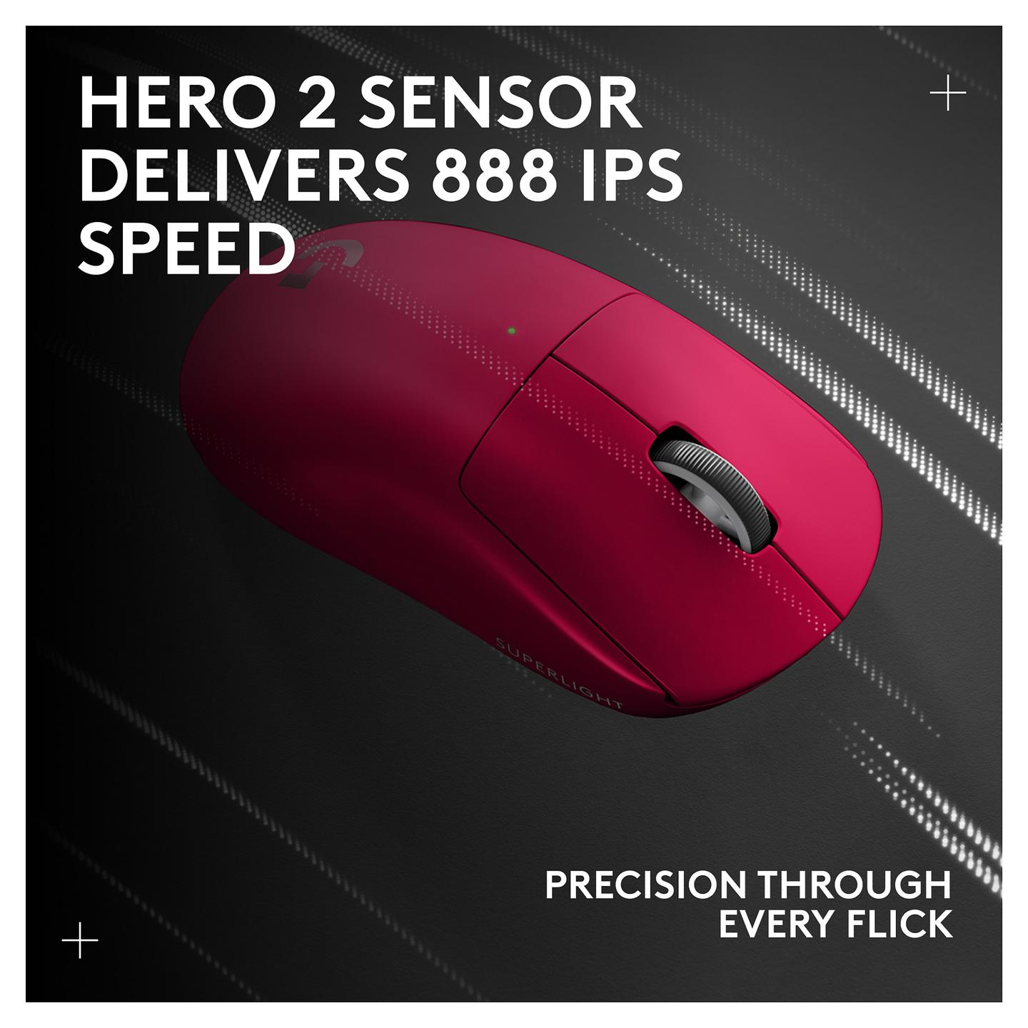 Maus Gaming Logitech G PRO X SUPERLIGHT 2/ 32.000 DPI / 60g – Rozë - 17