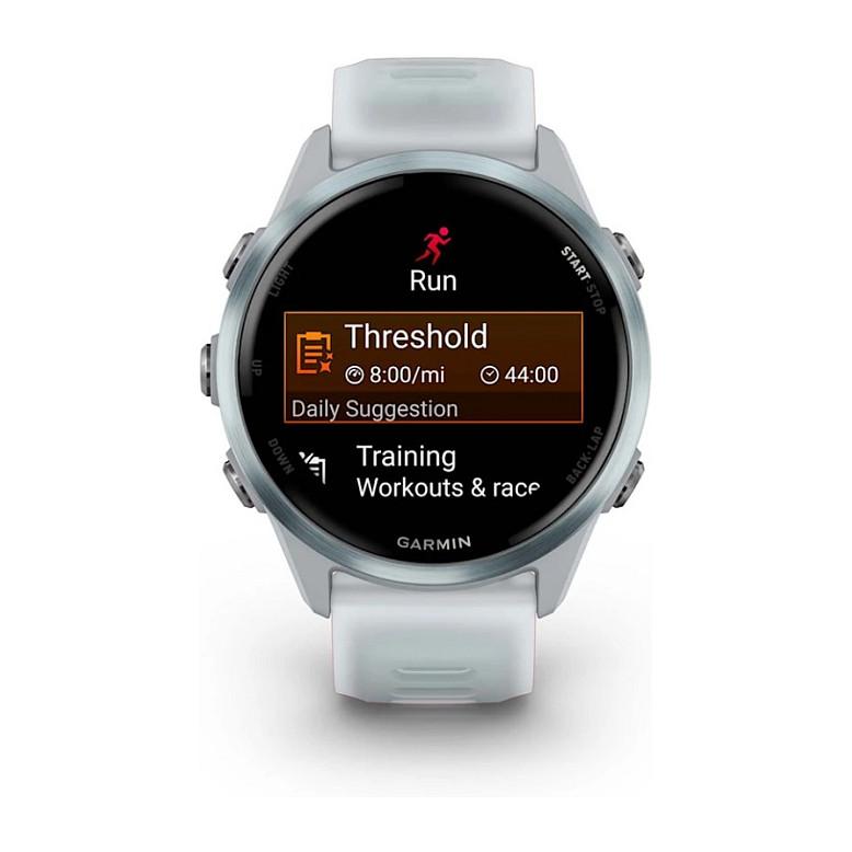 Orë e mençur Garmin Forerunner 570, 42 mm, AMOLED, GPS Multi-Band, Garmin Pay, 8GB – Bardhë/Blu - 2