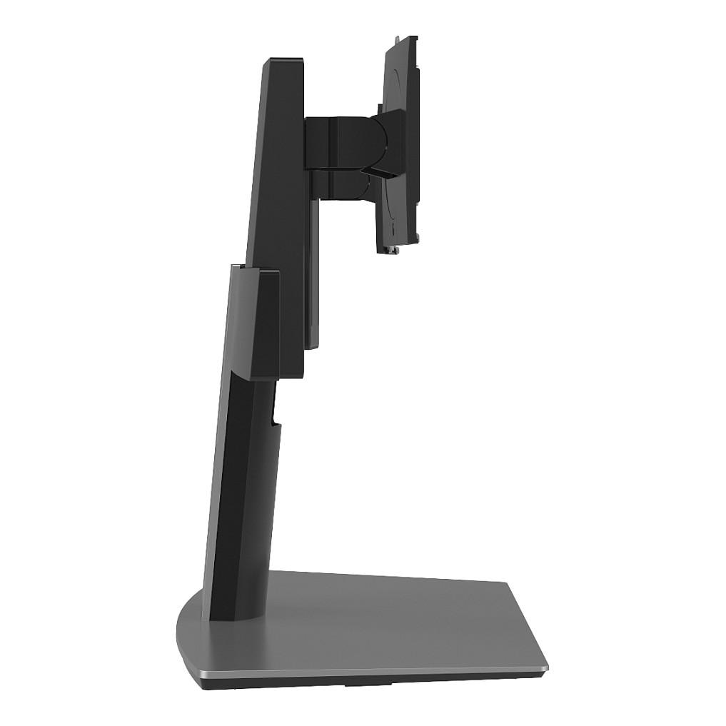 Mbajtëse për Monitor DELL MDS19 / 2 Monitorë / 19"-27" / 6kg për Monitor / Rregullim Lartësie / Tilt -5° deri +24° / Swivel -10° deri +15° - Zezë & Alumini - 2