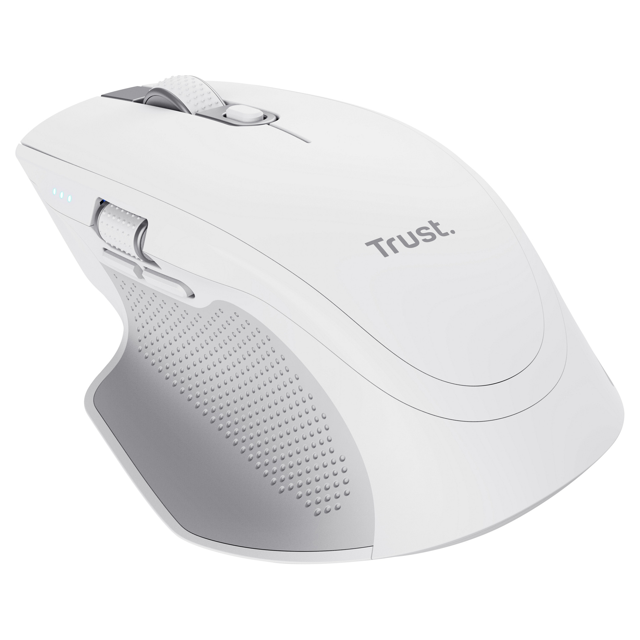 Maus pa kabllo Trust Ozaa+ / 3200 DPI / Wireless + Bluetooth / 6 Butona - Bardhë - 2