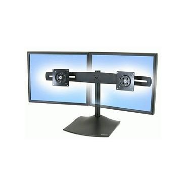 Mbajtëse për Monitor Ergotron DS100 33-322-200 / 2 Monitorë / deri 24" / deri 14kg për Monitor / VESA 75x75 & 100x100 / Rotacion 360° - Zezë - 2