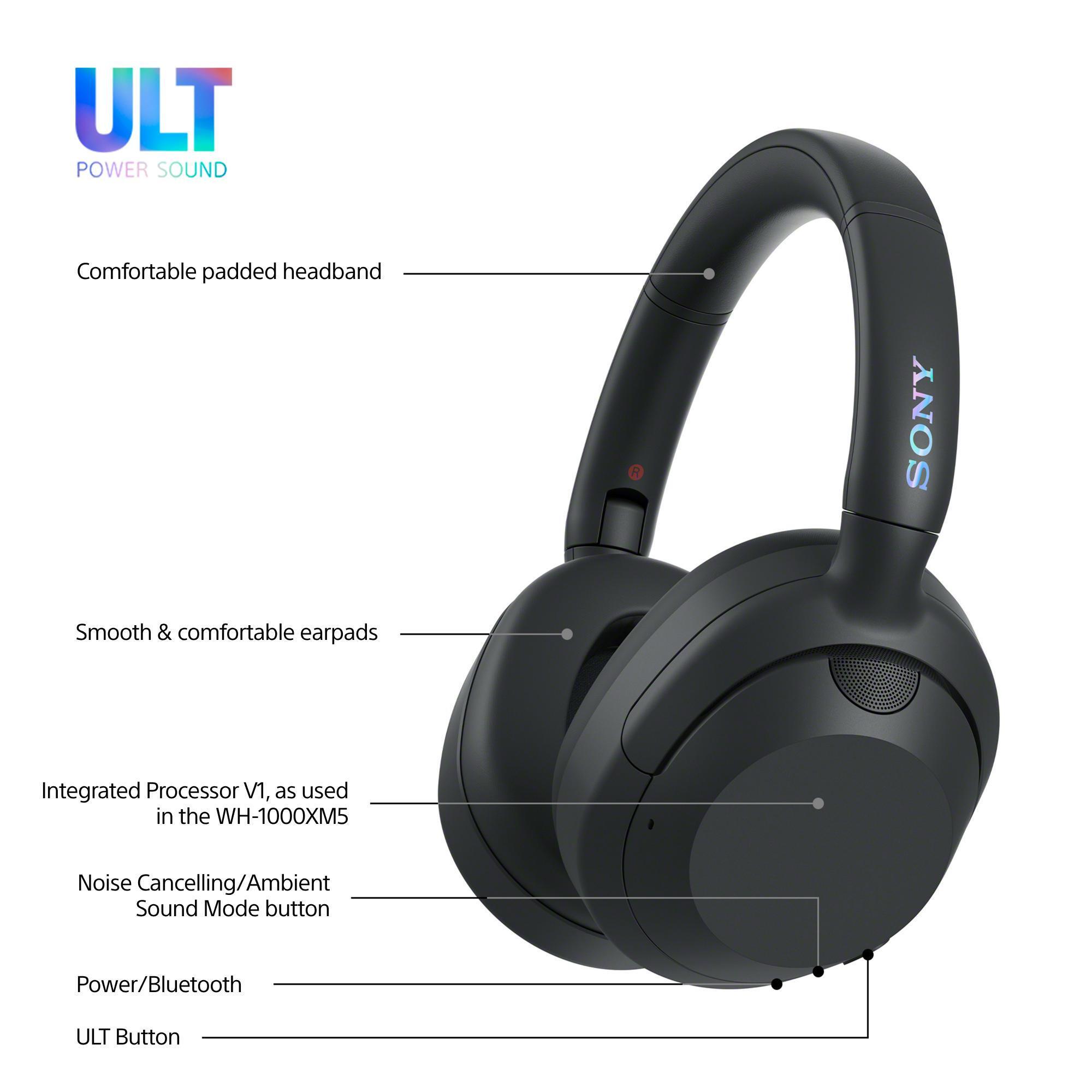 Kufje pa kabllo Sony ULT WEAR WH-ULT900N / WHULT900NB.CE7 / Bluetooth 5.2 / Active Noise Cancellation / LDAC / 40mm Driver - Zezë - 4