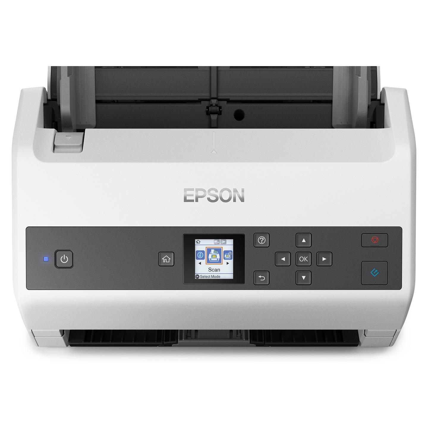 Skaner Epson WorkForce DS-970 / A4 / CIS / 600 × 600 DPI / Duplex / 85 ppm / 170 ipm / ADF 100 Fletë / USB 3.2 / Ethernet - Bardhë/Zezë - 5
