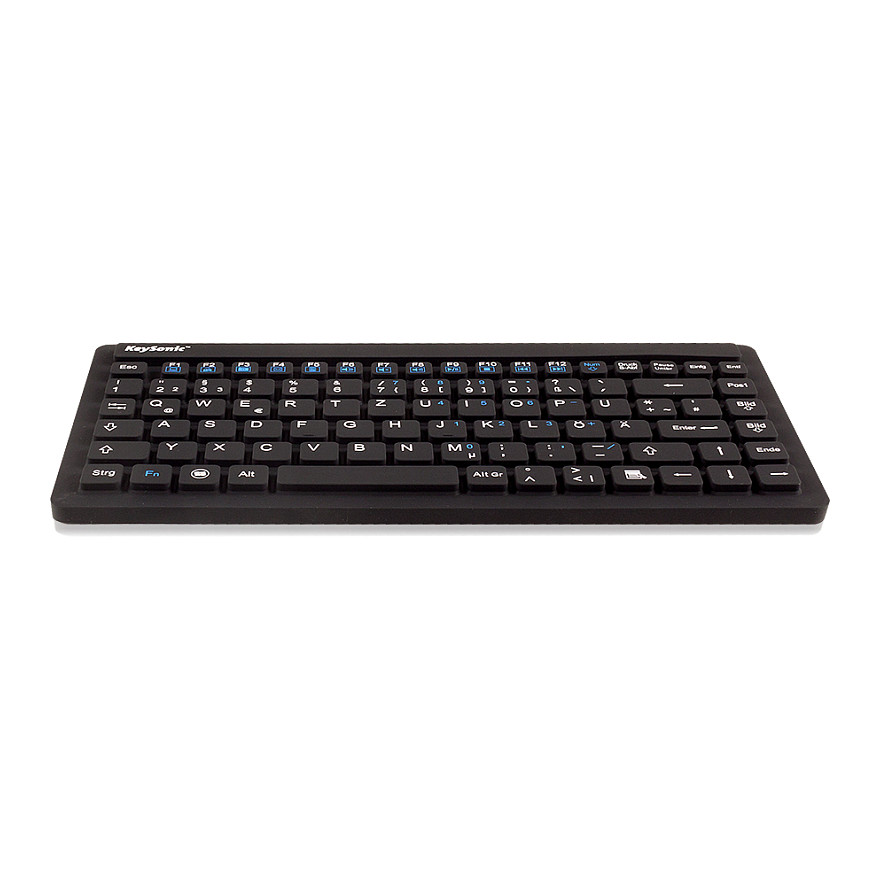 Tastierë me kabllo KeySonic KSK-3230IN (DE) / QWERTZ / 87 Taste / USB / Mini - Zezë - 2