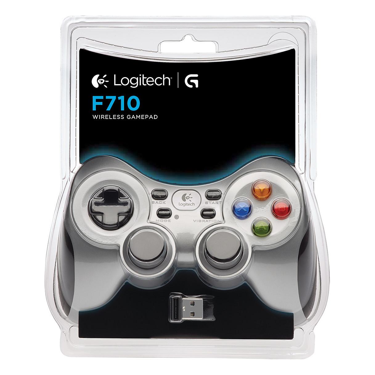 Kontroller për PC Logitech G F710 / Wireless 2.4GHz / XInput & DirectInput / Vibration Feedback / USB – Zezë/Argjend - 7