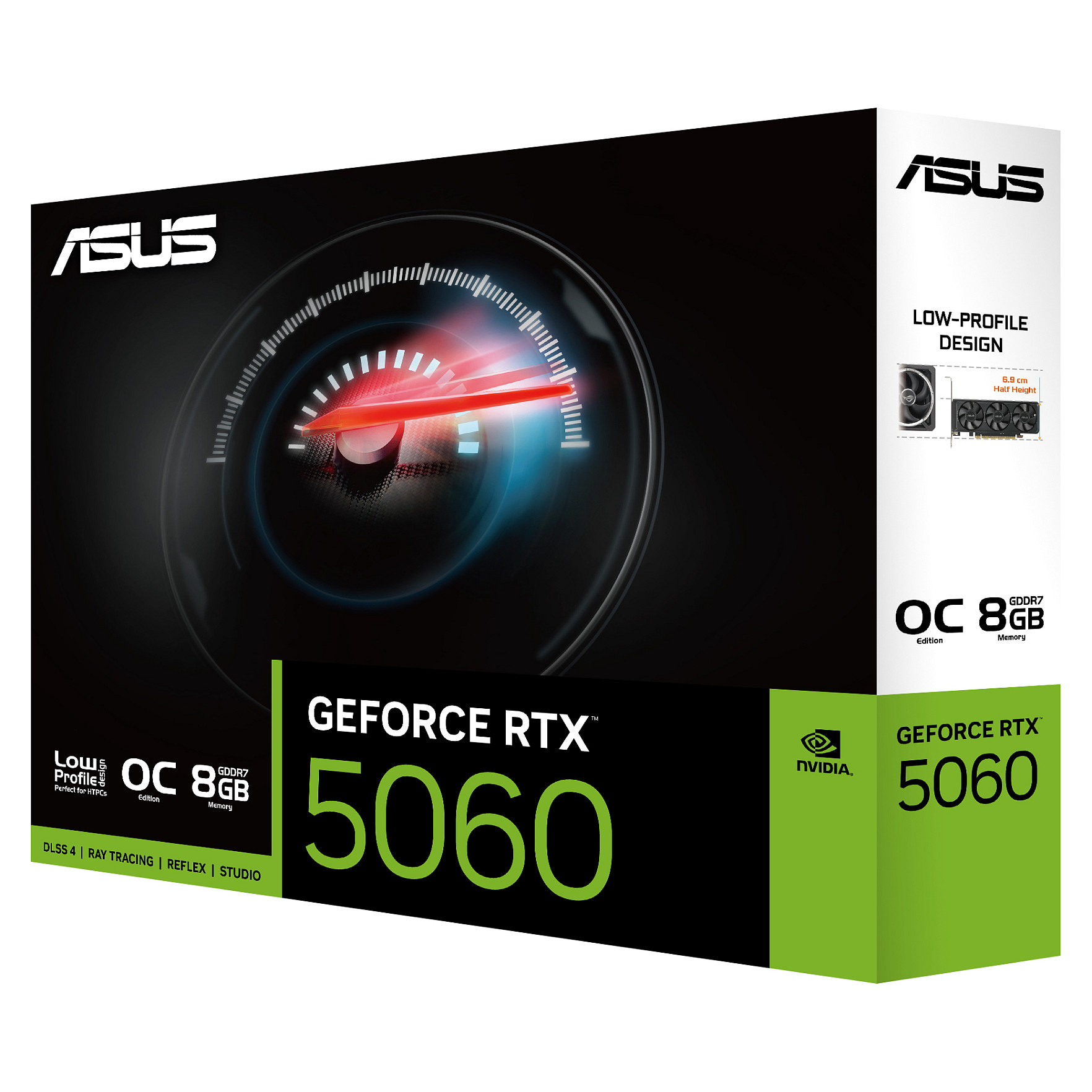 Kartelë Grafike NVIDIA ASUS RTX 5060-O8G-LP-BRK / GeForce RTX 5060 / 8GB GDDR7 / 128-bit / PCIe 5.0 / OC - Zezë - 11