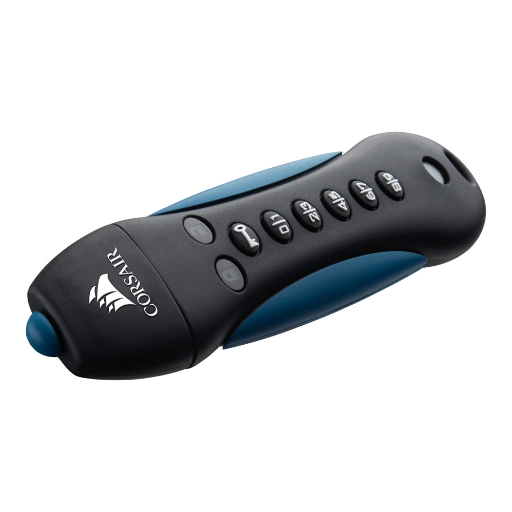 USB Flash Drive Corsair Padlock 3 / 128GB / USB 3.2 Gen 1 / USB-A / PIN - Zezë/Blu - 2