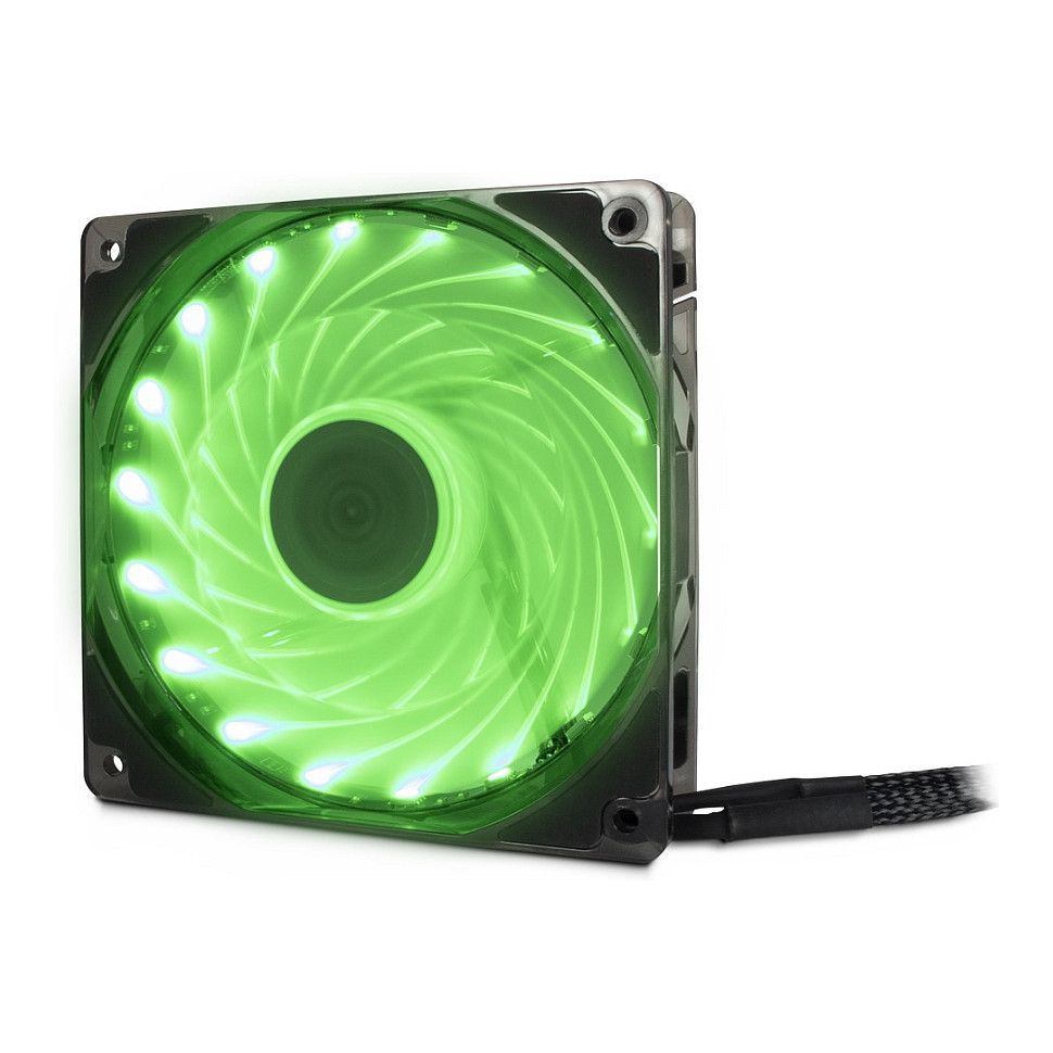 Ftohës për Kasë Inter-Tech Argus L-12025 Aura RGB / 120mm / 25mm / 1500 RPM / PWM / 59.46 m³/h / 18 LED / RGB – Zezë - 4