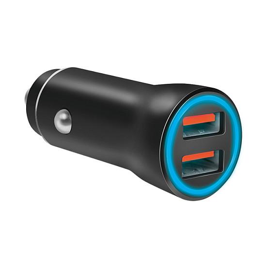 Adapter telefoni për veturë LogiLink PA0285 / 2x USB-A / 10.5W / LED – Zezë - 2