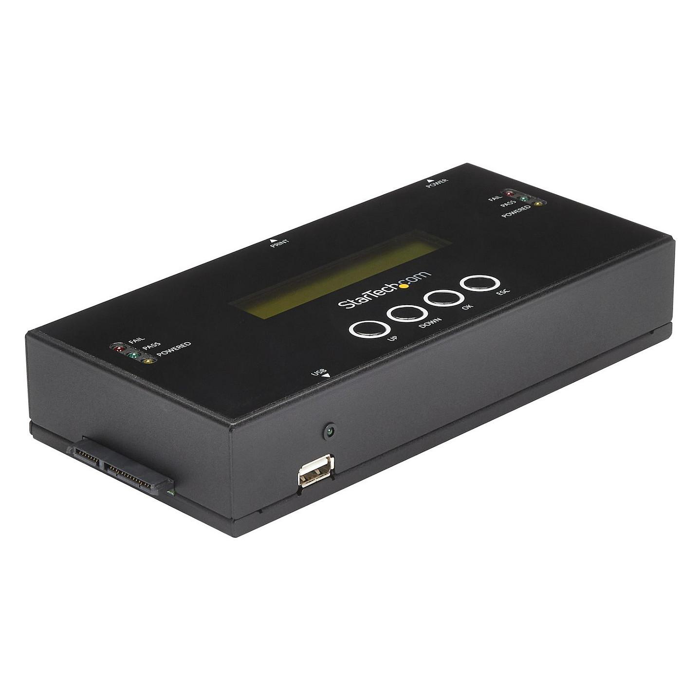 Dublues dhe Fshirës HDD/SSD StarTech.com SATSASDUPE11, SAS/SATA, 2.5″/3.5″, Klonim 1:1, 13GB/min, LCD - Zezë - 2