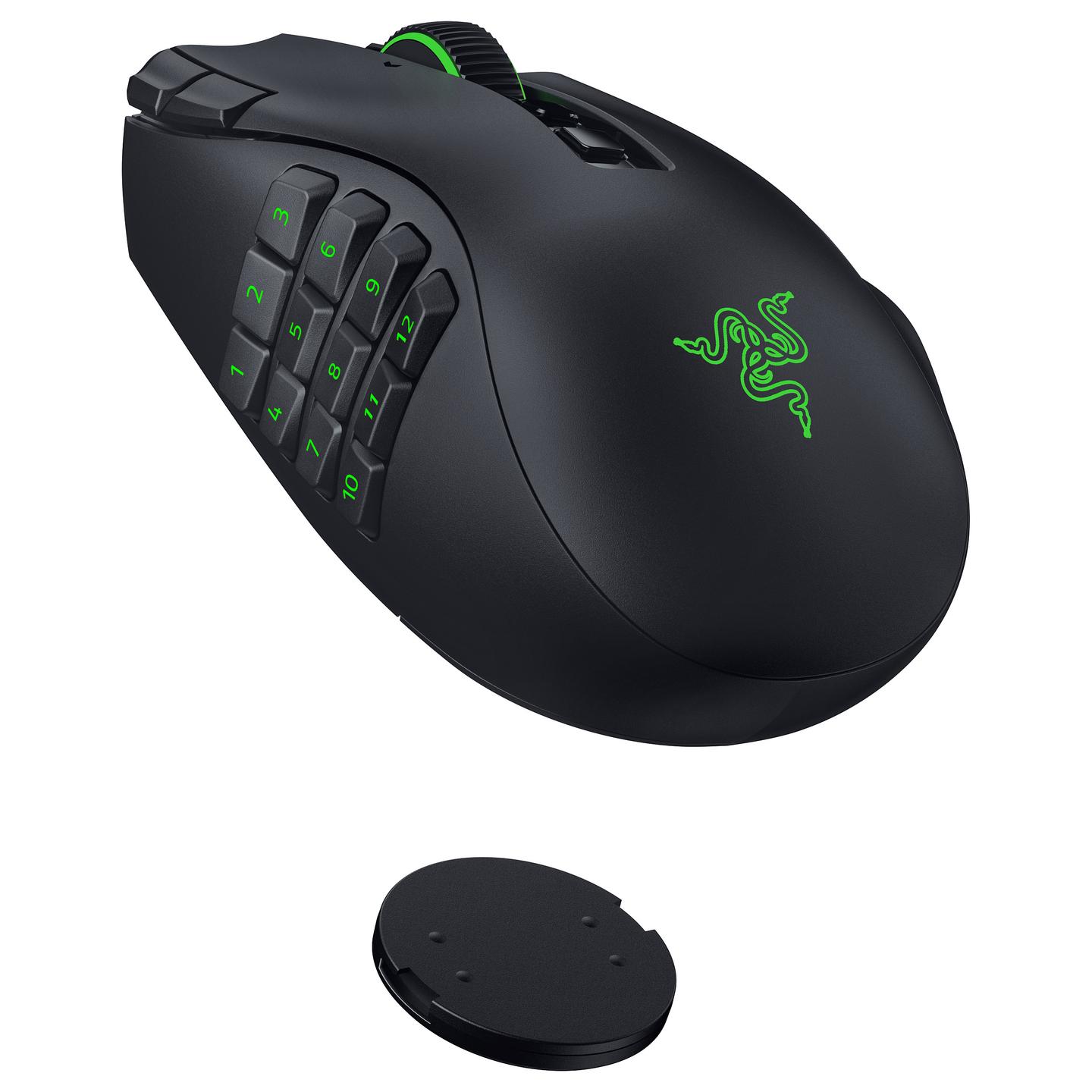 Maus Gaming pa Kabllo Razer Naga V3 Pro, Wireless 2.4GHz + Bluetooth, 50000 DPI, 23 Butona, RGB - Zezë - 6