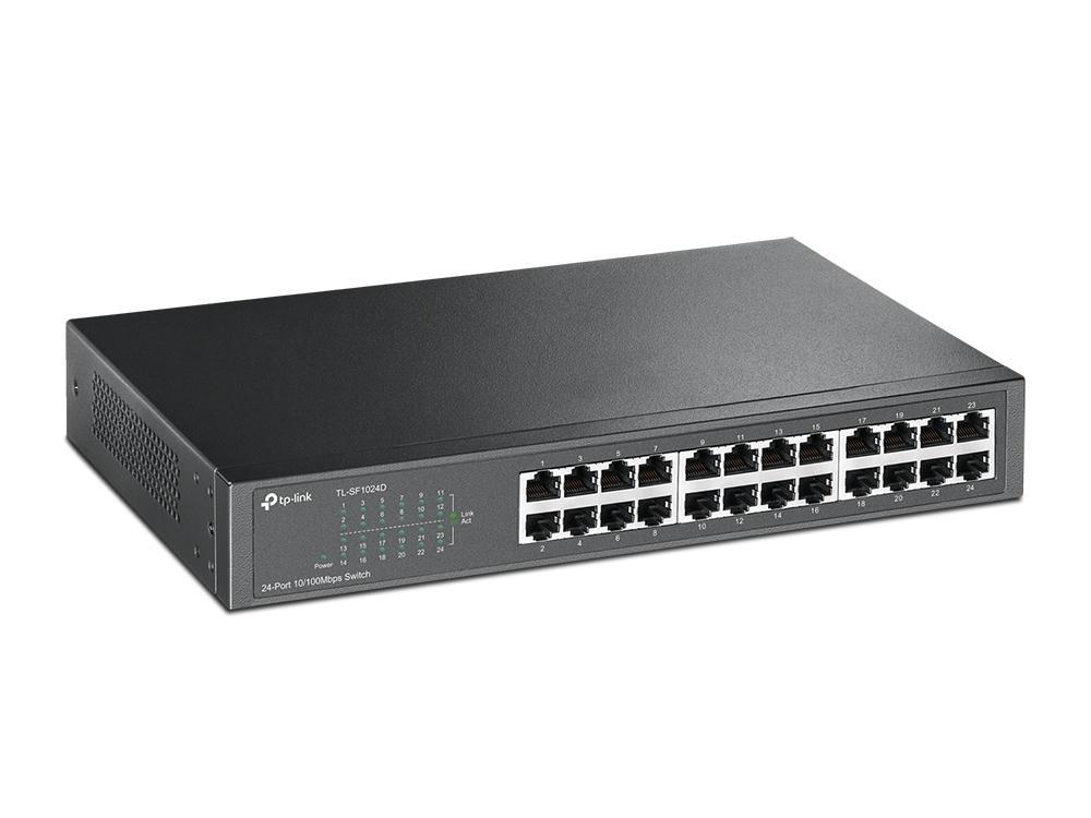 TP-Link TL-SF1024D Switch / 24x 10/100Mbps / 4.8Gbps / 3.57 Mpps / RJ45 / Rackmount – Gri - 2