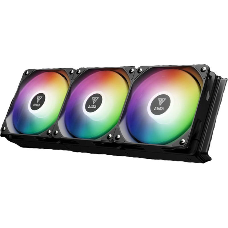 Ftohës për Procesor Gamdias Aura GL360 Digital / 360mm / 3x120mm / ARGB / Ekran 2.1" / AIO - Zezë - 3