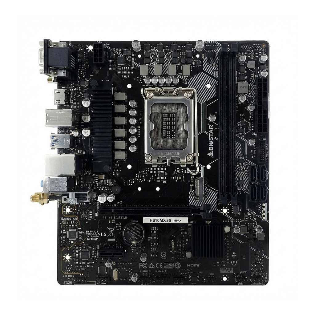 Pllakë Amë BIOSTAR B760MX2-E PRO D4 / Intel LGA1700 / B760 / DDR4 / Micro ATX / M.2 NVMe / SATA III