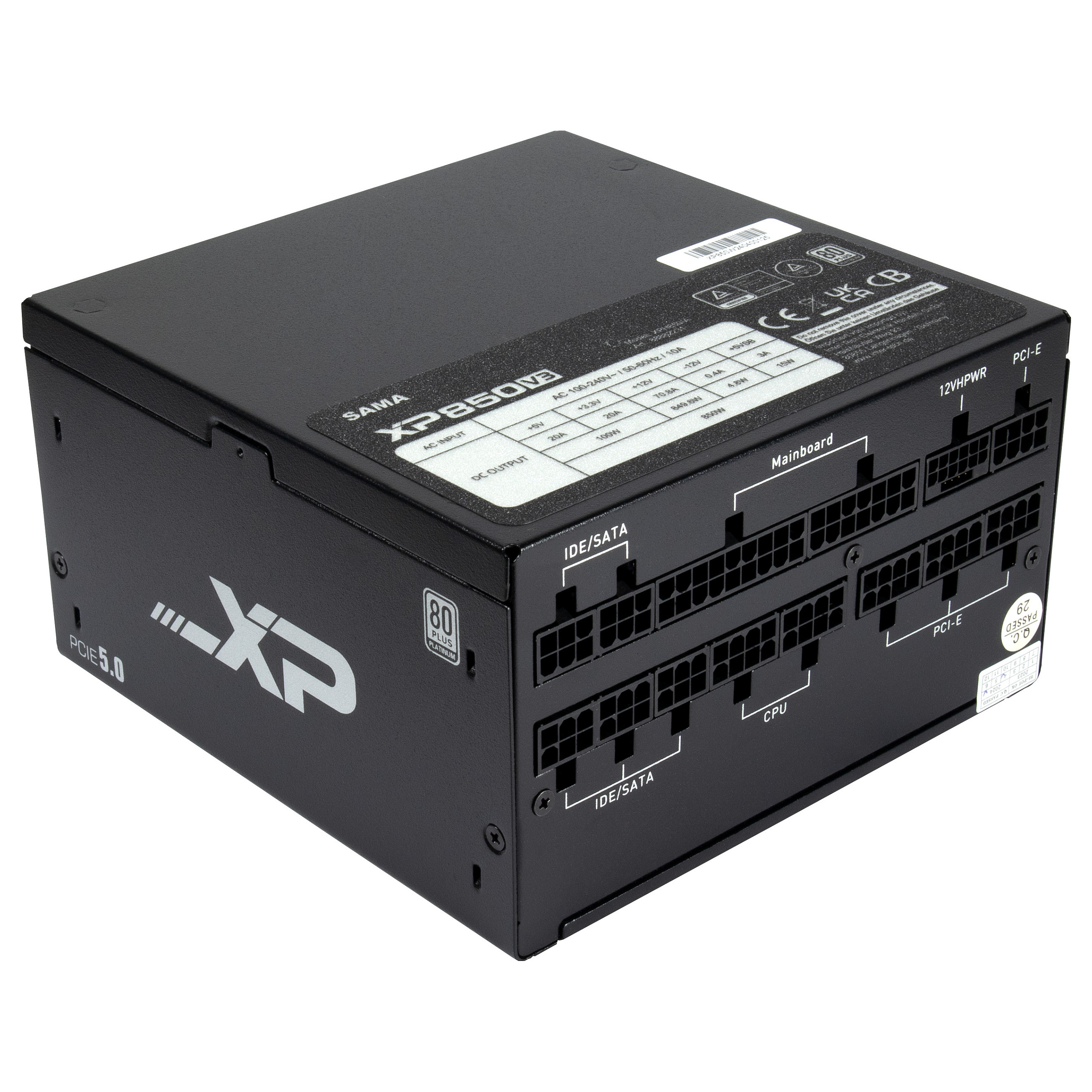 Furnizues Energjie Inter-Tech SAMA XPH-850A / 850W / ATX / 80 PLUS Platinum / ATX 3.0 / Fully Modular – Zezë - 3