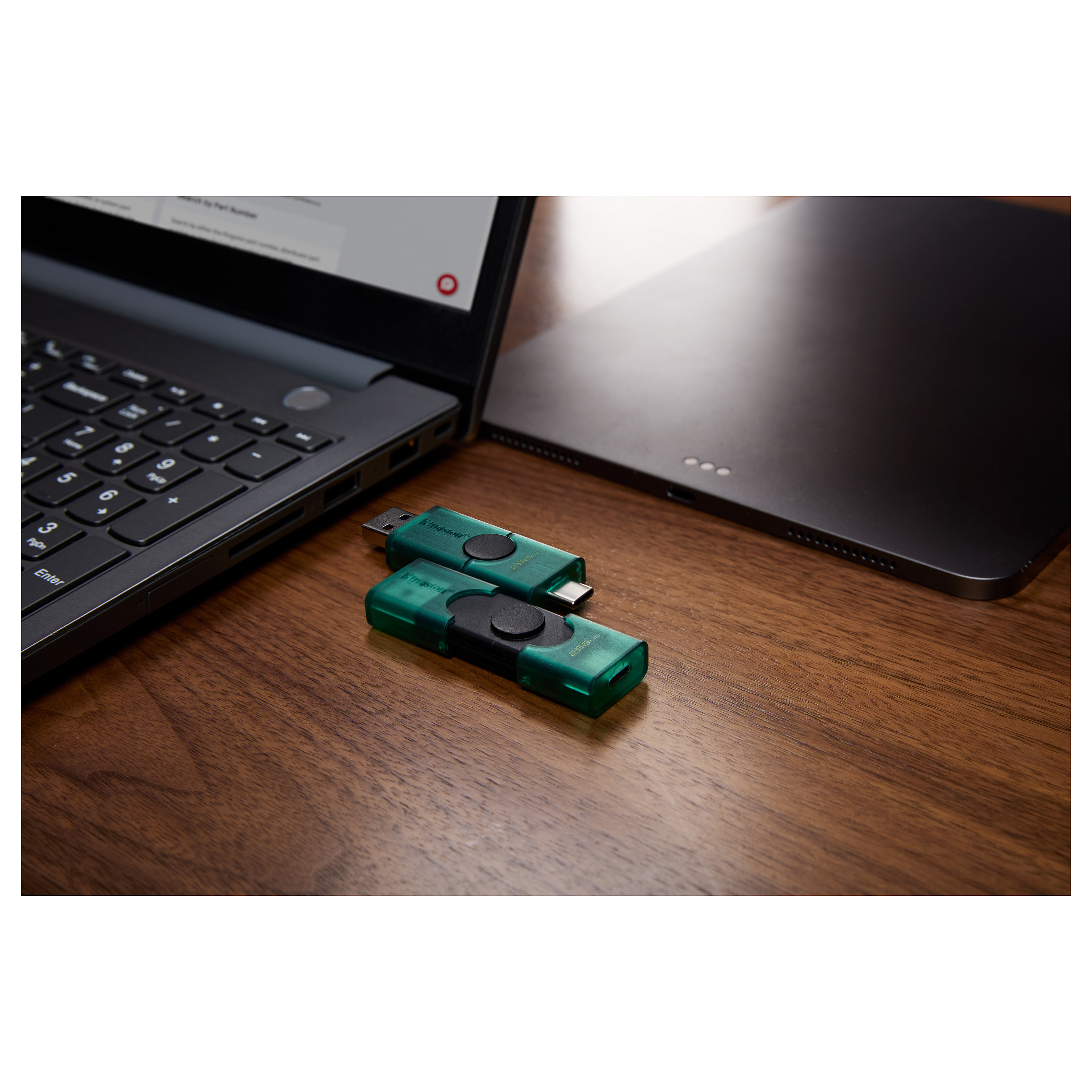 USB Flash Drive Kingston Technology DataTraveler Duo G2 / 256GB / USB Type-A + USB Type-C / USB 3.2 Gen 1 - Zezë/Gjelbër - 8