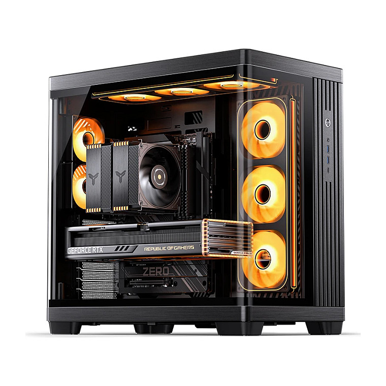 Kasë PC Jonsbo TK-4 / Midi Tower / ATX / Tempered Glass - Zezë - 28
