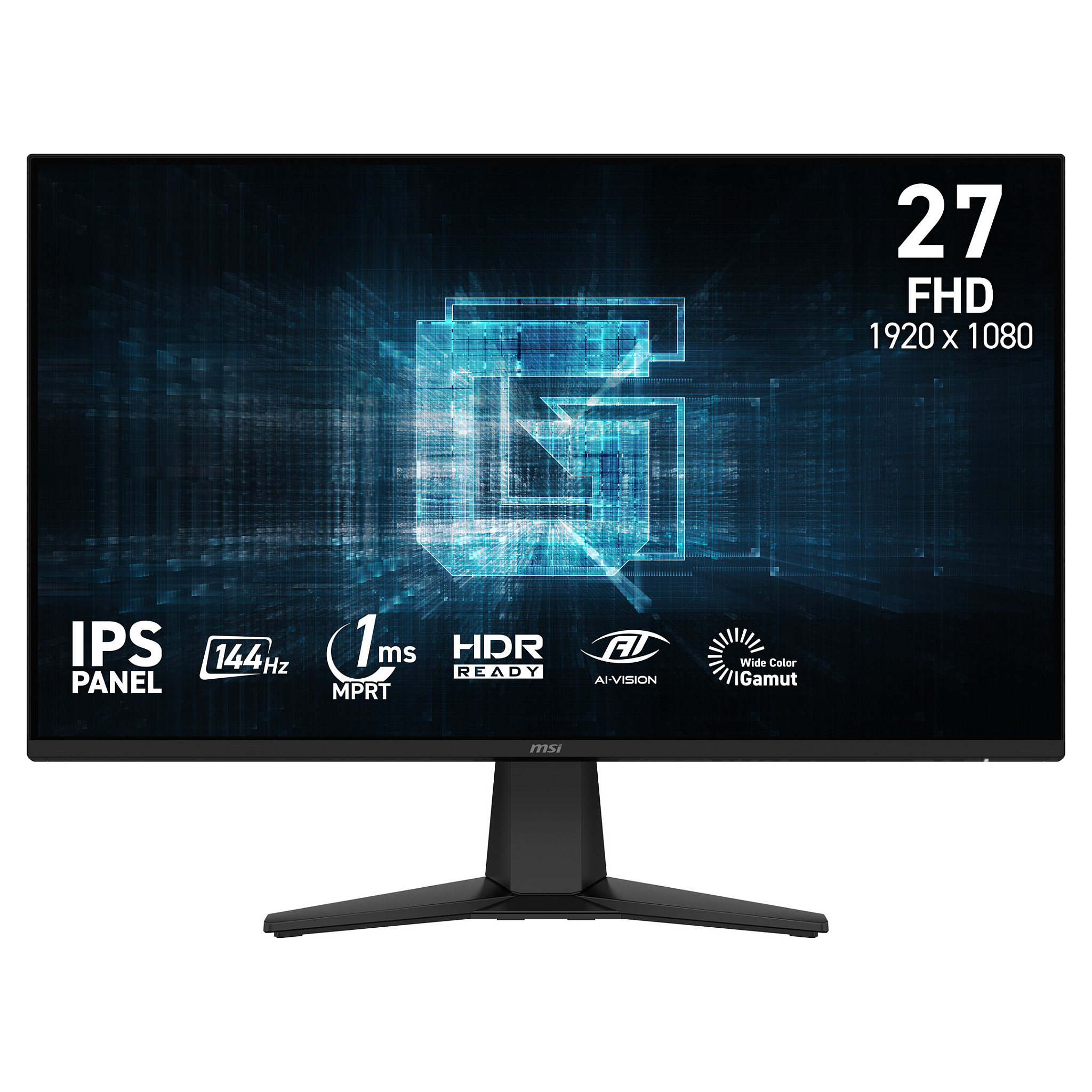 Monitor Gaming MSI G275L E14 / 27" / Full HD Rapid IPS / 144Hz / 1ms / HDMI+DisplayPort - Zezë