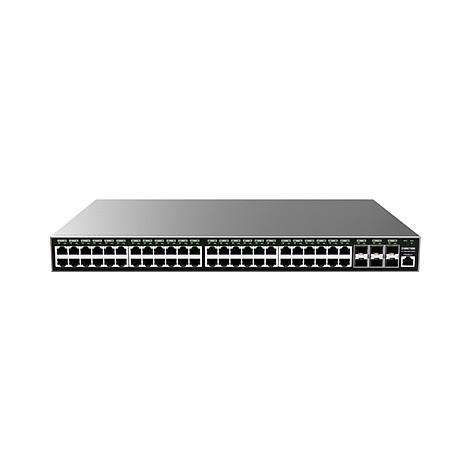 Switch Grandstream GWN7806P, 48× Gigabit Ethernet RJ45 PoE+, 6× SFP+ 10G, Layer 2+, Managed, 216Gbps, 400W PoE – Hiri - 2