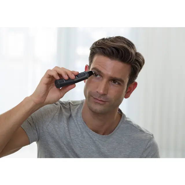 Makinë e rrojës për hundë dhe veshë Panasonic ER-GN33-H301 / Dual-Blade / Stainless Steel / 0.5mm / Washable – Zezë - 3