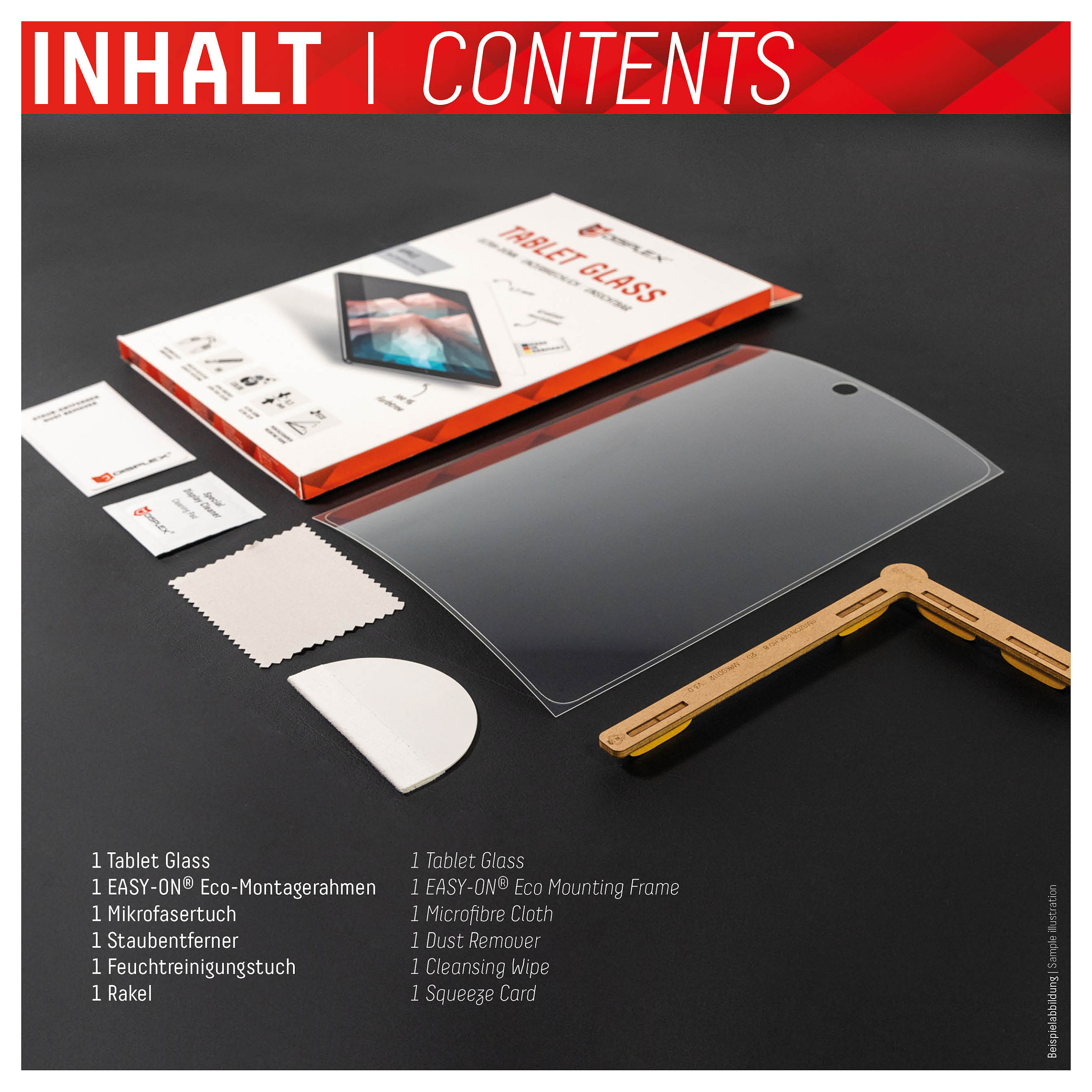 Mbrojtëse për ekran tablet DISPLEX 01754 / iPad 10.9" (Gen 10) / iPad 11" (A16) / Xham Hybrid 9H - Transparent - 7