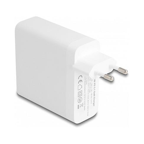 Karikues DeLOCK 41471, USB-C, Power Delivery 3.1, GaN, 140 W - Bardhë