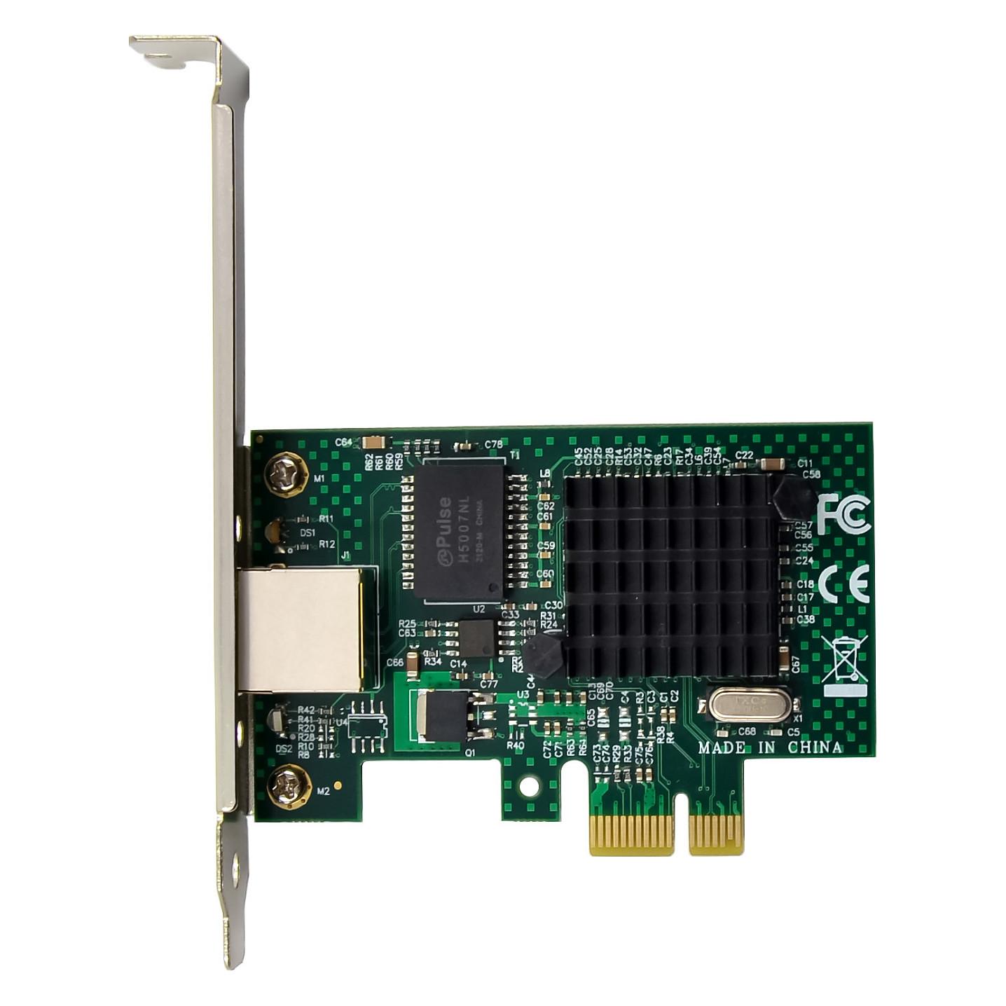 Karta të Rrjetit LevelOne GNC-0112 / PCI Express x1 / 1x Gigabit LAN RJ45 / 10/100/1000Mbps / Broadcom BCM5751 / Low Profile + Full Height - 2