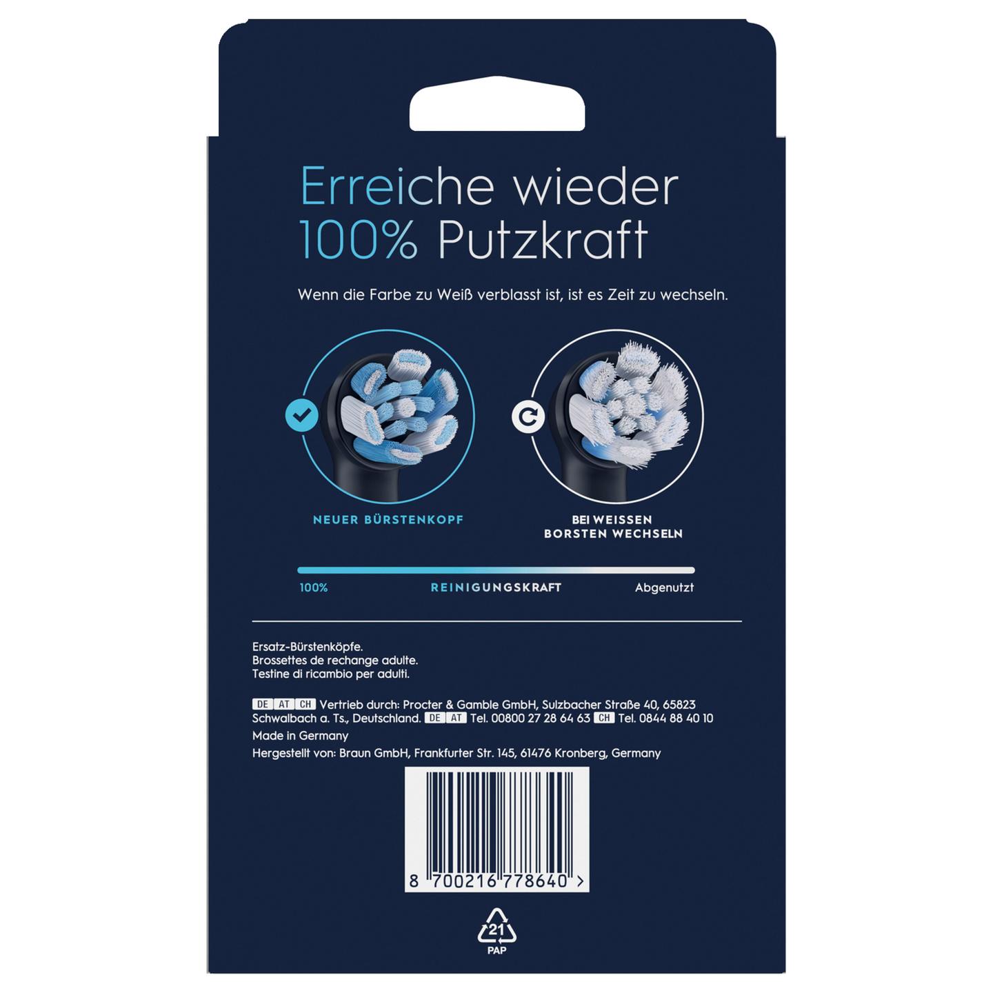 Koka zëvendësuese Oral-B iO Ultimate Clean, 8 copë - Zezë - 8