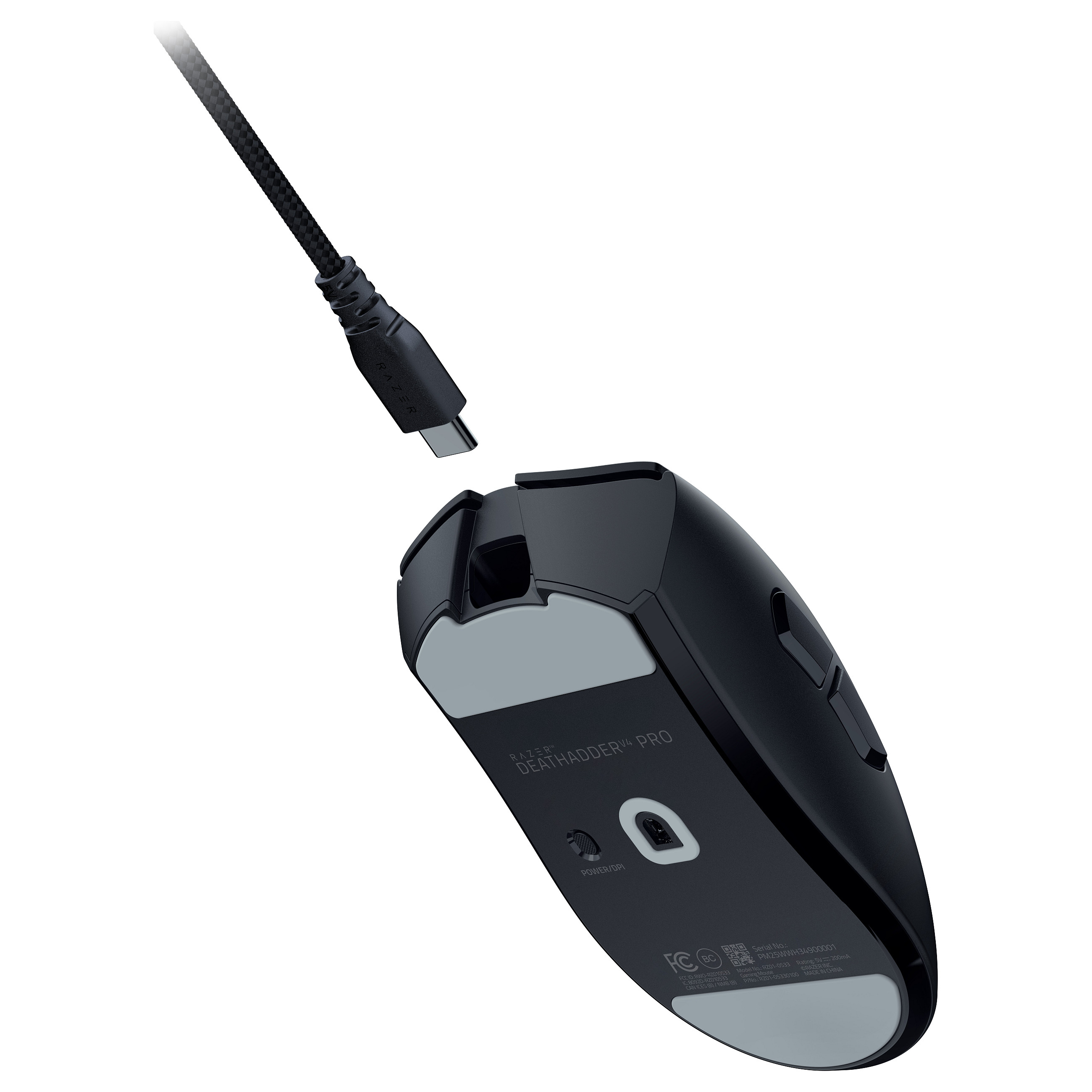 Maus Gaming Razer DeathAdder V4 Pro / Wireless / Focus Pro 45K / 45.000 DPI / 8000Hz - Zezë - 6