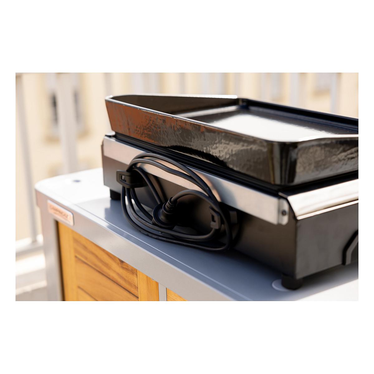 Grill Elektrik CAMPINGAZ Plancha Electric 1 XD, 2.1kW, 45x30cm, Pllakë Gize e Emajlur, Termostat - Zezë - 3