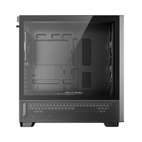 Kasë PC Antec FLUX / Midi Tower / E-ATX + ATX / 3x 120mm + 1x 140mm Fan / Tempered Glass + Wood - Zezë - 11