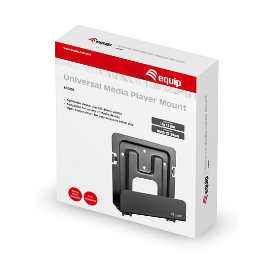 Mbajtëse për Media Player Equip 650896 , për mur , 25–39mm , deri 1kg , e rregullueshme - Zezë - 12