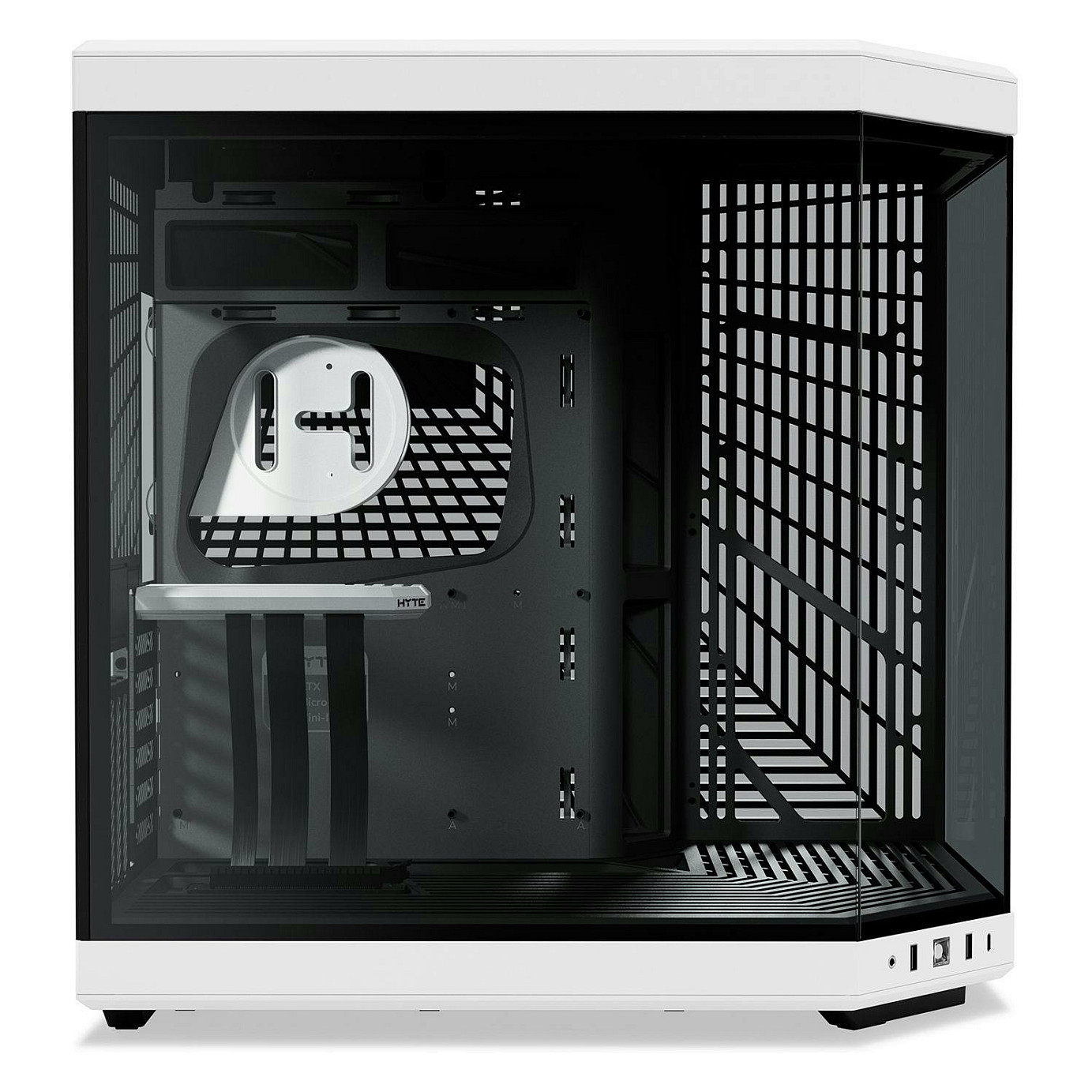 Kasë PC HYTE Y70 / Mid Tower / ATX / 3x 120mm + 2x 140mm Fan Support / Tempered Glass / PCIe 4.0 Riser - Zezë/Bardhë - 2