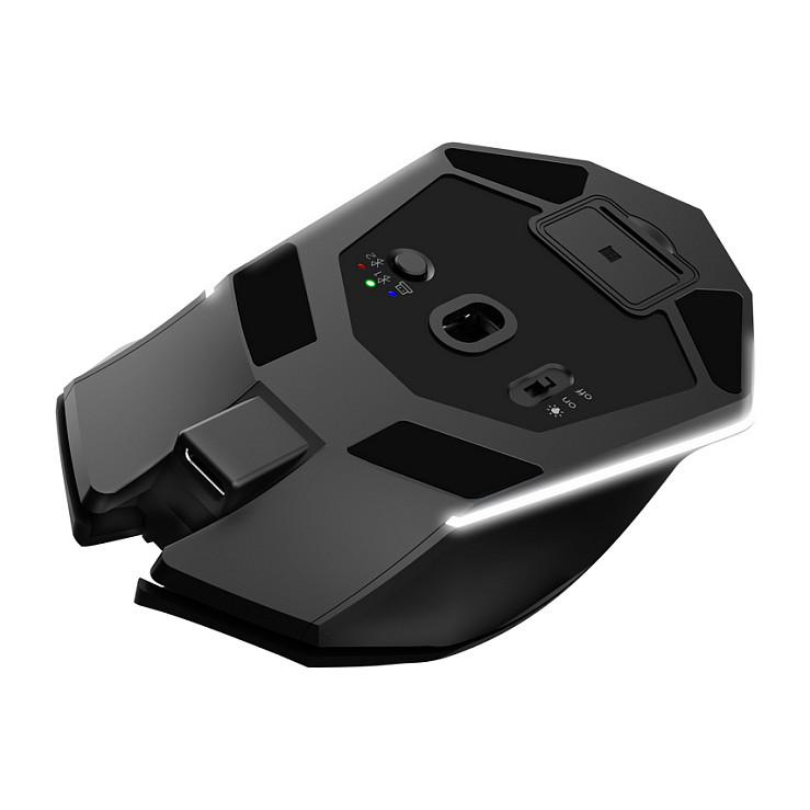 Maus Gaming pa Kabllo Trust GXT 122 Felox+ / 12.000 DPI / 6 Butona / 1000 Hz / 2.4 GHz + Bluetooth / RGB – Zezë - 6