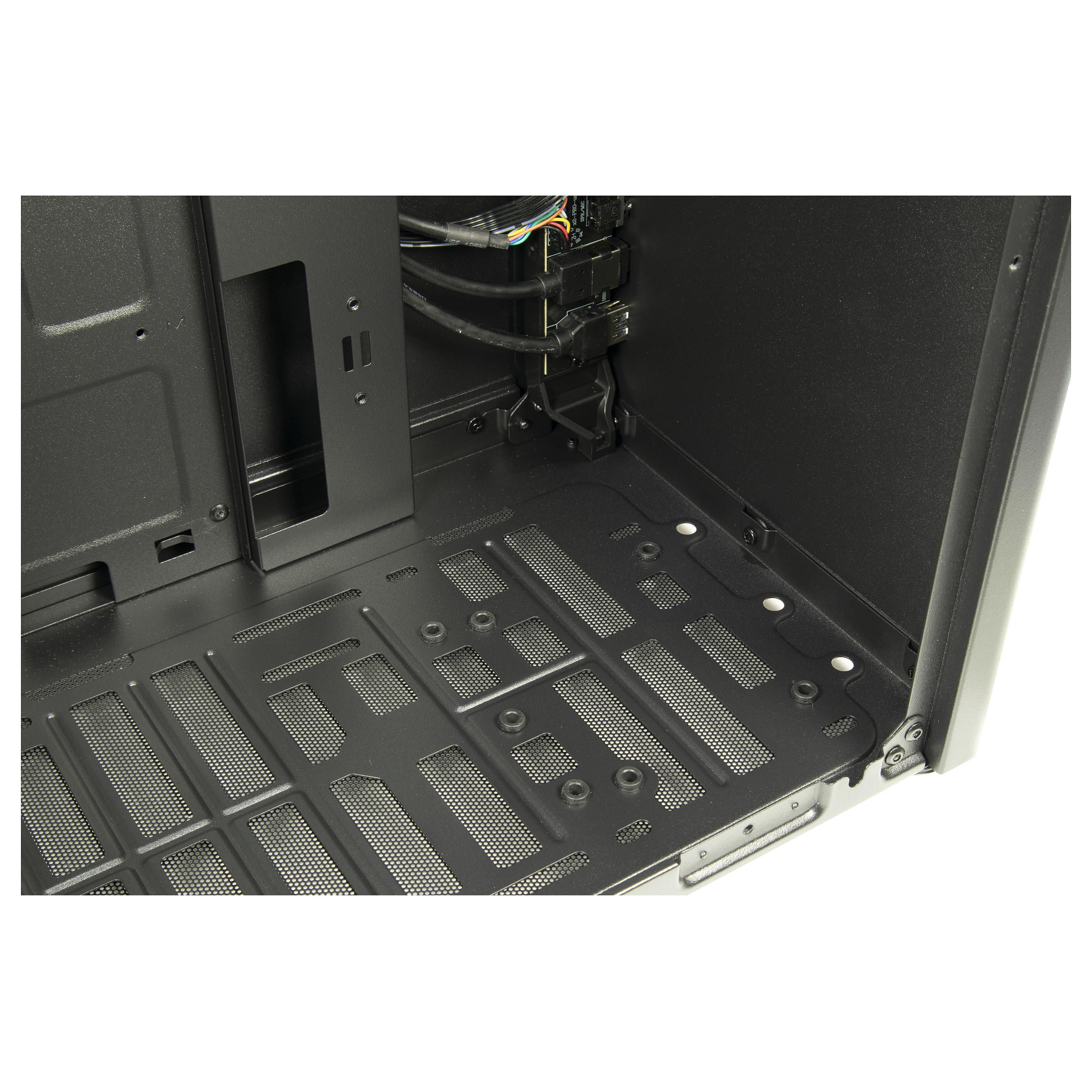 Kasë PC Inter-Tech X2 Duplex Pro / Midi Tower / ATX / 1x USB-A 3.2 Gen2 + 1x USB-C 3.2 Gen2 / 3x 2.5" + 1x 2.5"/3.5" Bay - Zezë - 9
