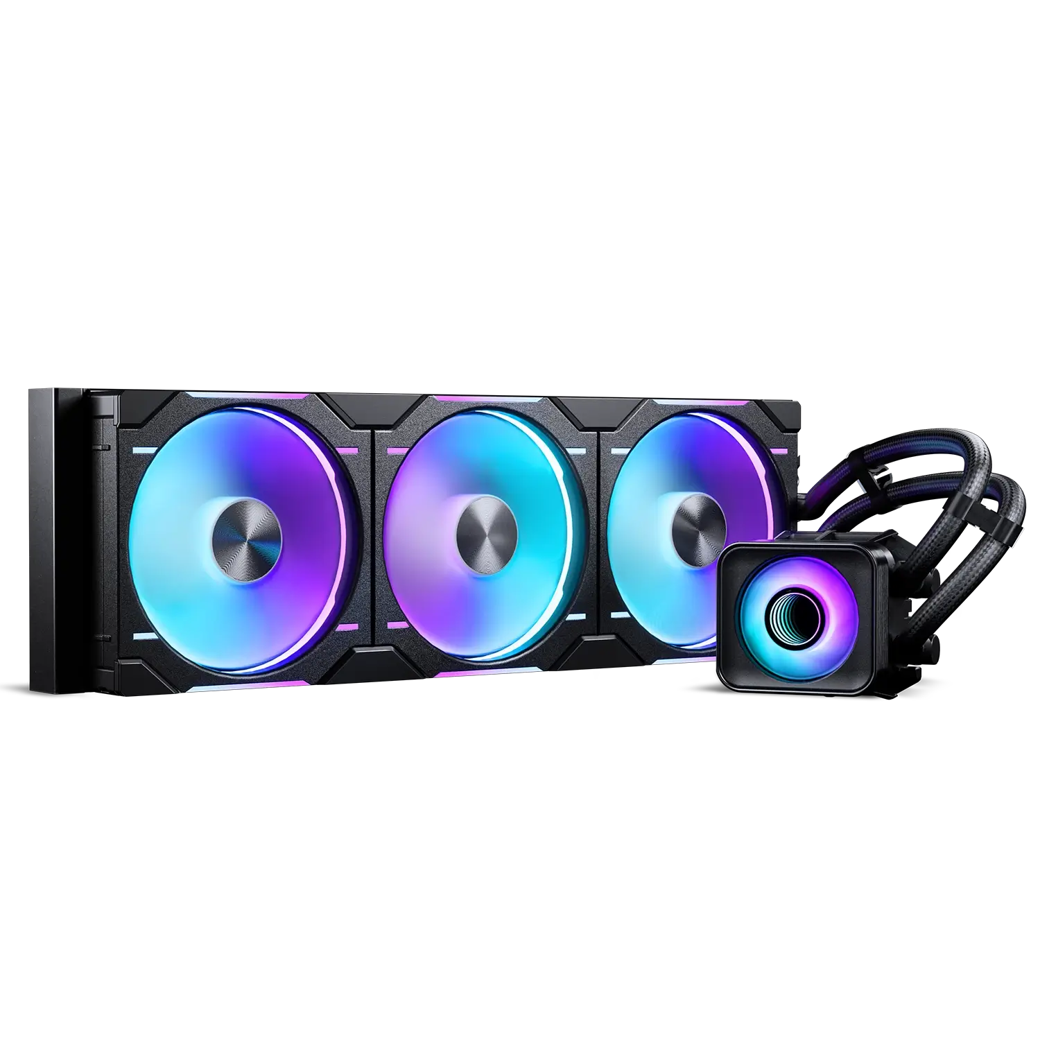 Ftohës Phanteks Glacier One 420D30 X2 DRGB / AIO / 420mm / 3x140mm D-RGB - Zezë - 2