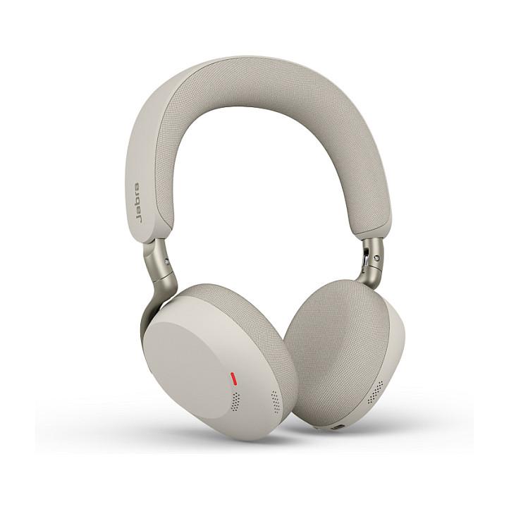 Kufje pa kabllo Jabra Evolve3 75 MS + Link 390c / Stereo / Bluetooth 5.3 / ANC / 180 g - Krem - 2