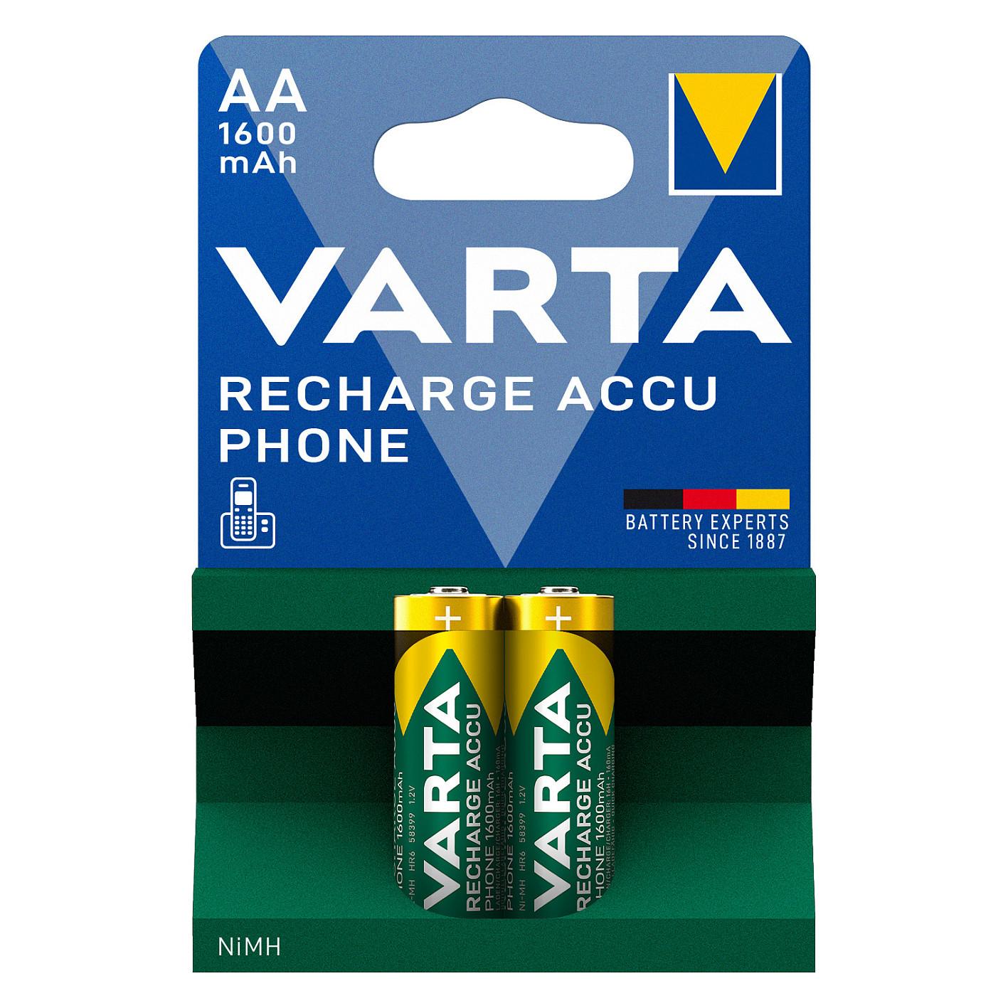 Bateri Varta AA 1.2V (HR06) Recharge Accu / 2-Pack - 3