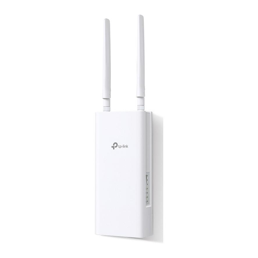 Ruter TP-Link TL-MR100-Outdoor, 4G LTE, Wi-Fi 4 N300, 2.4GHz, deri në 150Mbps, 1× Fast Ethernet WAN/LAN PoE, Nano-SIM, IP65 - Bardhë