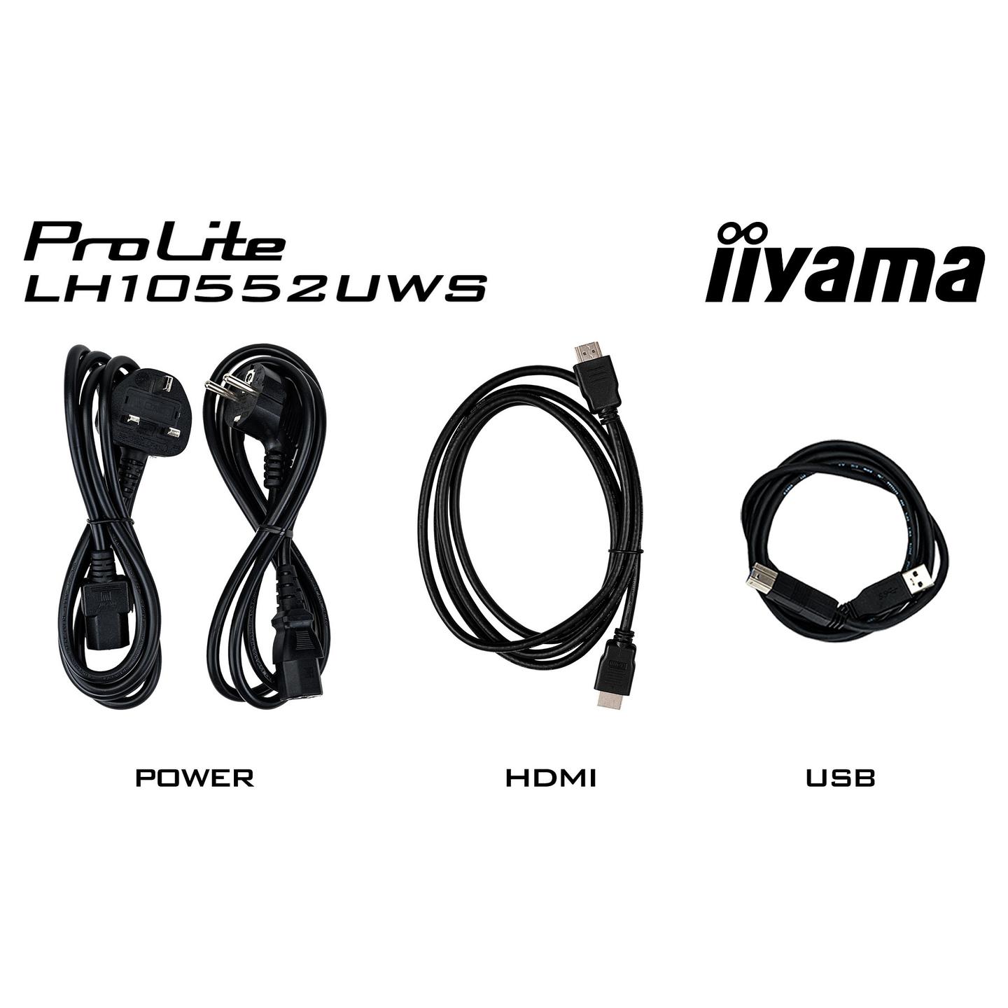 Digital Signage iiyama ProLite LH10552UWS-B1AG, 104.6", 5K Ultra Wide, IPS, 8GB, 128GB - Zezë - 18