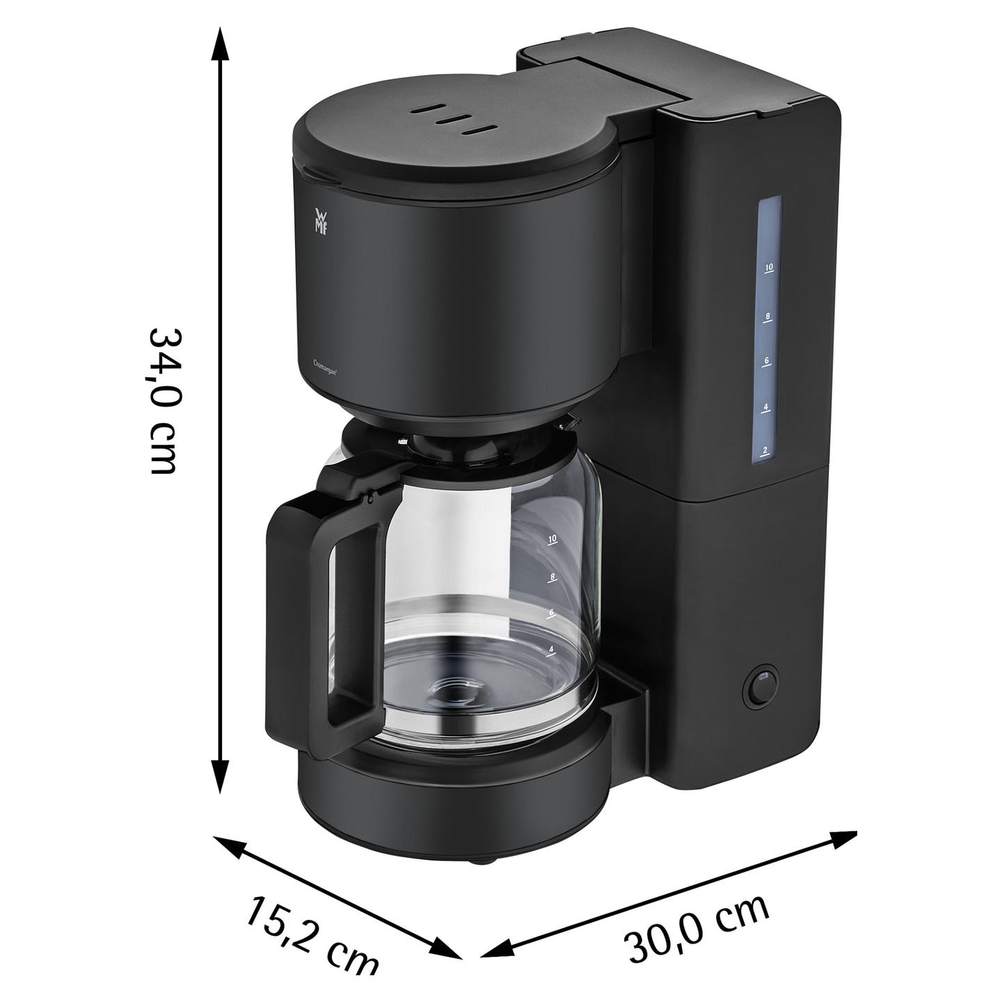 Aparat për Kafe me Filtër WMF Stelio 0412150071, 1000 W, Kapacitet 1.25 L, Enë Qelqi – Zezë - 6