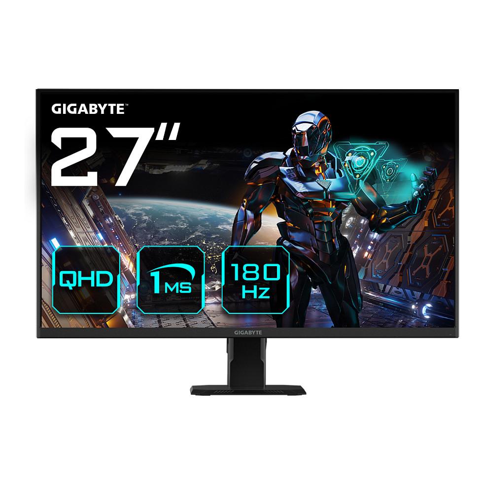 Monitor Gaming GIGABYTE GS27QA / 27" / QHD LCD / 180Hz / 1ms / HDMI+DP - Zezë