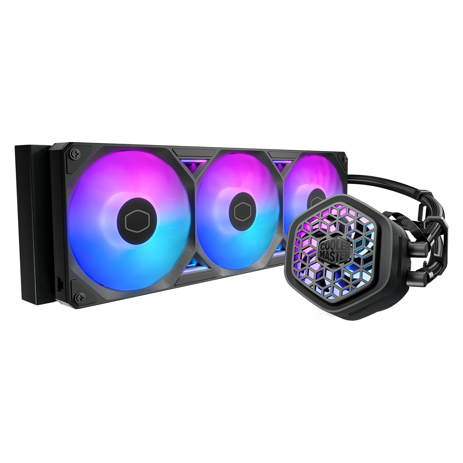Ftohës për Procesor Cooler Master MasterLiquid Atmos II 360 VRM / 360mm / AIO / ARGB / VRM Fan - Zezë