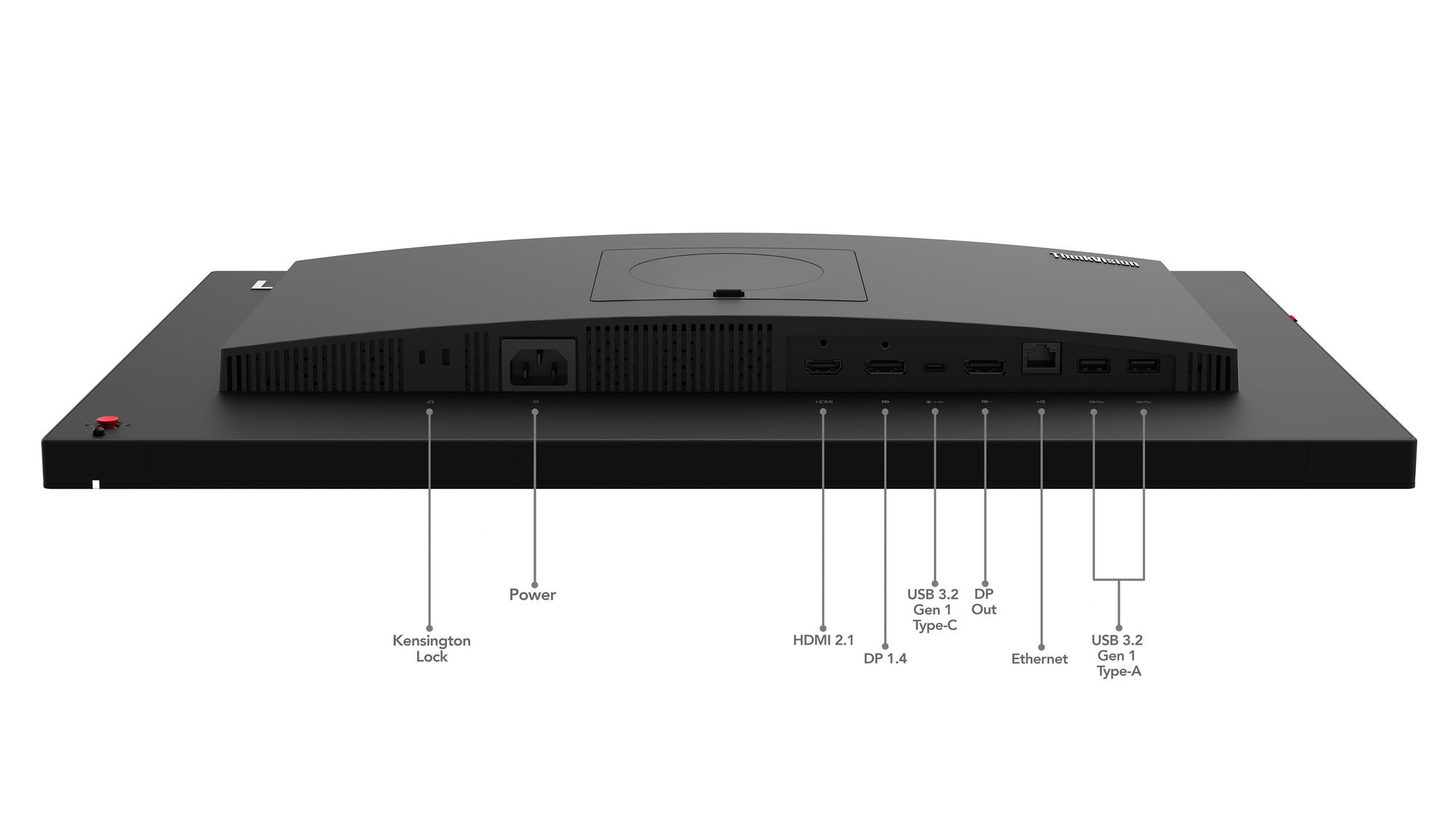 Monitor Lenovo ThinkVision T24mv-30 / 23.8" / Full HD IPS / 75Hz / 4ms / HDMI+DisplayPort+USB-C - Zezë - 8