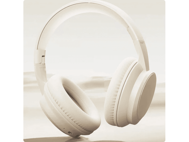 Kufje pa kabllo HAVIT H619BT / Bluetooth 5.4 + 3.5mm / 40mm / ENC / Mikrofon – Krem - 4