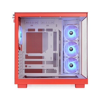 Kasë PC Thermaltake View 380 XL TG ARGB / Mid Tower / ATX / ARGB Fan Support / Tempered Glass / Panoramic Design / 360mm Radiator - Portokalli - 4