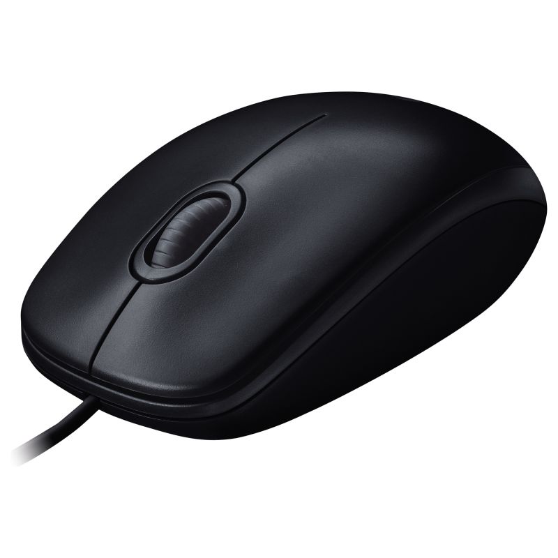 Maus pa kabllo Logitech M90 – USB, Optik, 1000 DPI, 3 Butona, me Kabllo, e zezë - 4