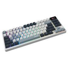 Tastierë Gaming MSI FORGE GK600 TKL W, Mekanike, TKL, RGB, Hot-Swappable, US Layout – Bardhë - 3